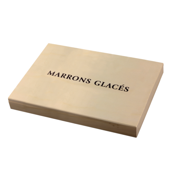 Boîte de 42 Marrons glacés • 840g • Conditionnement par 5 • DDM 60/90 jours