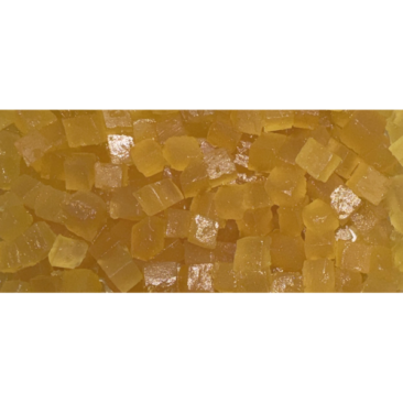 Candied ginger cubes • 2,5 kg • 9x9 mm • Package box of 5 • BBD 12 months