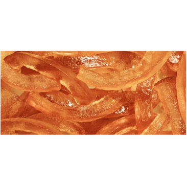 Candied grapefruit slivers • 2 kg • 6/6,5 cm • Package box of 5 • BBD 12 months
