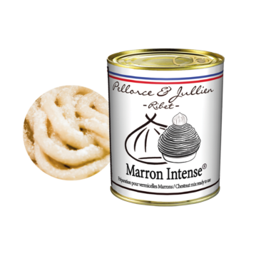 Marron Intense® • Boîte 4/4 = 950 g • préparation pour vermicelles Mont-Blanc • Conditionnement par 6