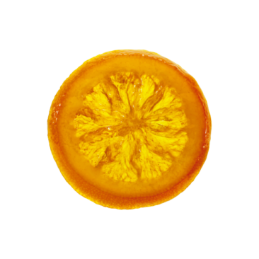 Candied orange slices • 2,5 kg • Pack in bulk • 40/50 mm • Package box of 5 • BBD 12 months