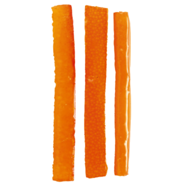 Aiguillettes d'orange • Fines droites/rangées • 1kg • 7,5/8 cm • Conditionnement par 12 