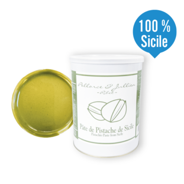 Référence PF0001437 • Pâte de pistache 100% Sicile 4/4 • 1 kg • Conditionnement par 6 • DDM <6 mois